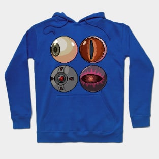 Pixel Isolated Eye Ball Hoodie